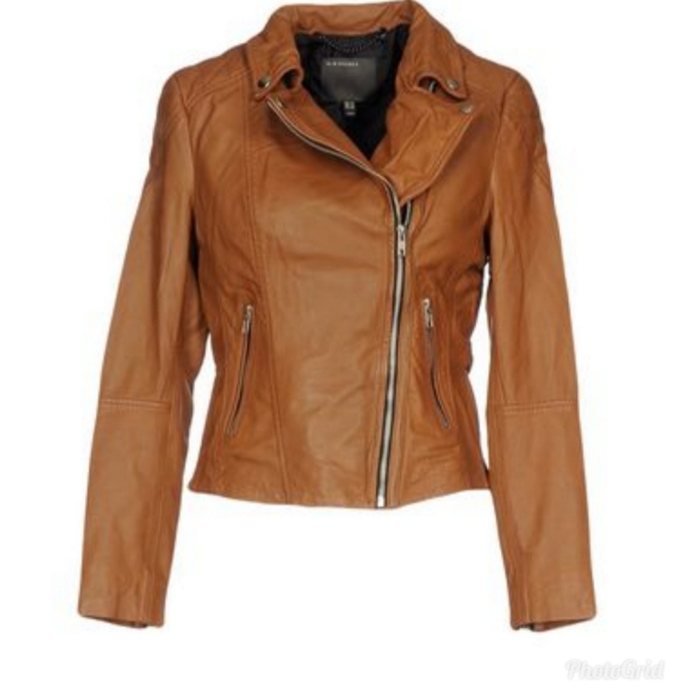 Muubaa Monteria Biker Leather Jacket like All Saints